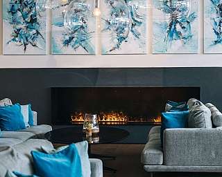 Invitante Lounge per momenti conviviali